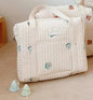 Zipper Embroidered Cotton Dyeing Mummy Bag Baby Stroller Pouch.