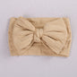 Children's Hair Accessories Jacquard Nylon Hair Band Double-layer Bow.