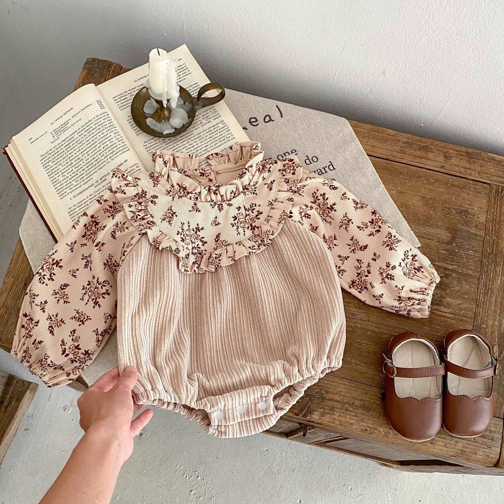 Baby Long-sleeve Korean Style Jumpsuit