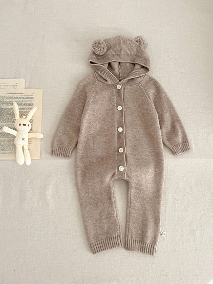 Adorable Baby Ears Romper - Soft, Cozy & Stylish