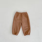 Kids Waffle Loose-fitting Trousers