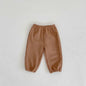 Kids Waffle Loose-fitting Trousers.