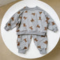 Kids Bear Two-piece Suit Kindergarten Sweater & Pants