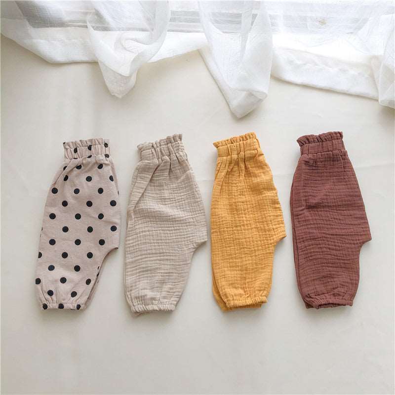 Cotton & Linen Loose Casual Pants.