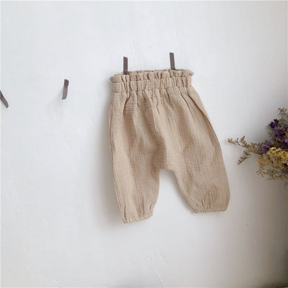 Cotton & Linen Loose Casual Pants.