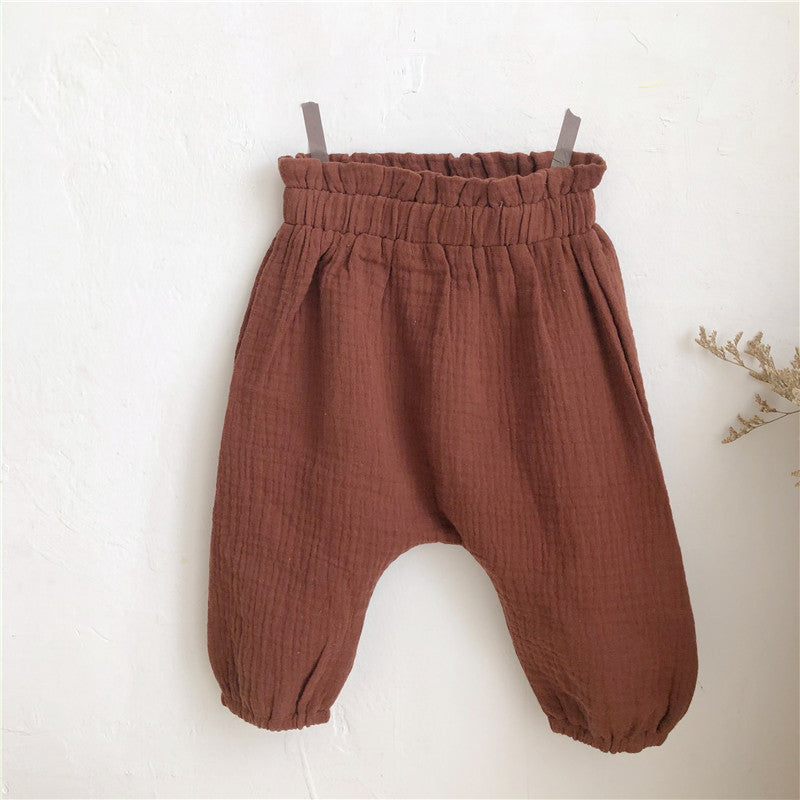 Cotton & Linen Loose Casual Pants.