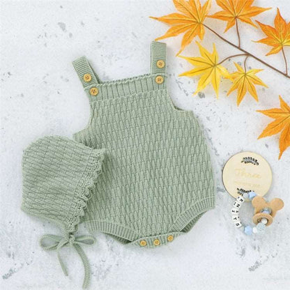 Baby Unisex Romper With Hat.