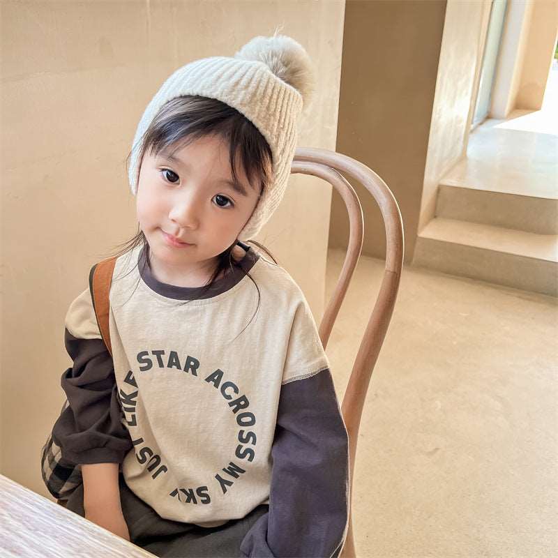 Kids Korean-style Autumn Sweatshirt