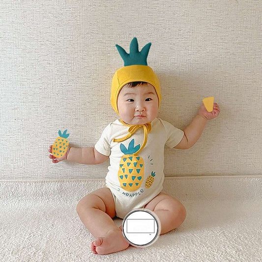 Pineapple Shape Baby Printed Romper