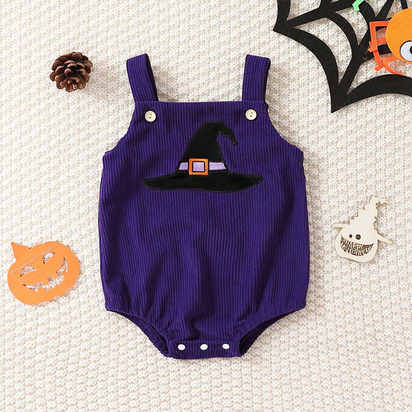 Baby Halloween Corduroy Triangle Rompers