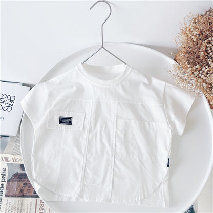 Kids White Short Sleeve T-Shirt