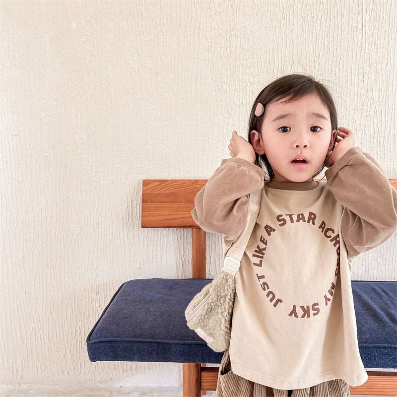 Kids Korean-style Autumn Sweatshirt