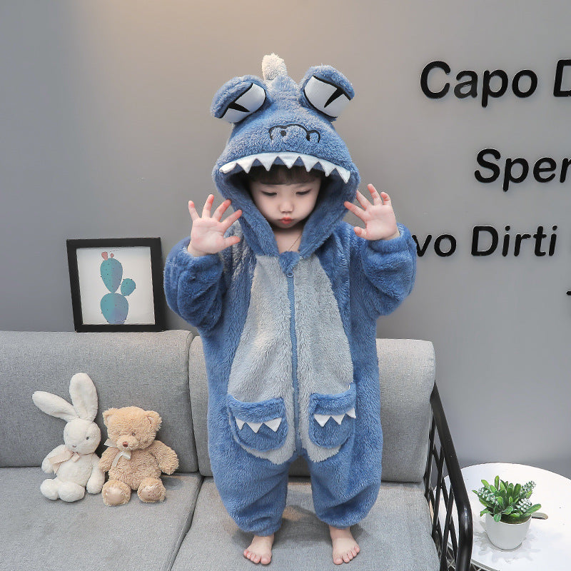 Kids Facecloth Loungewear Monster Pajamas