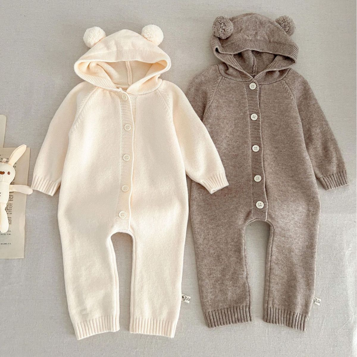 Adorable Baby Ears Romper - Soft, Cozy & Stylish