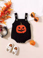 Baby Halloween Embroidery Pumpkin Romper