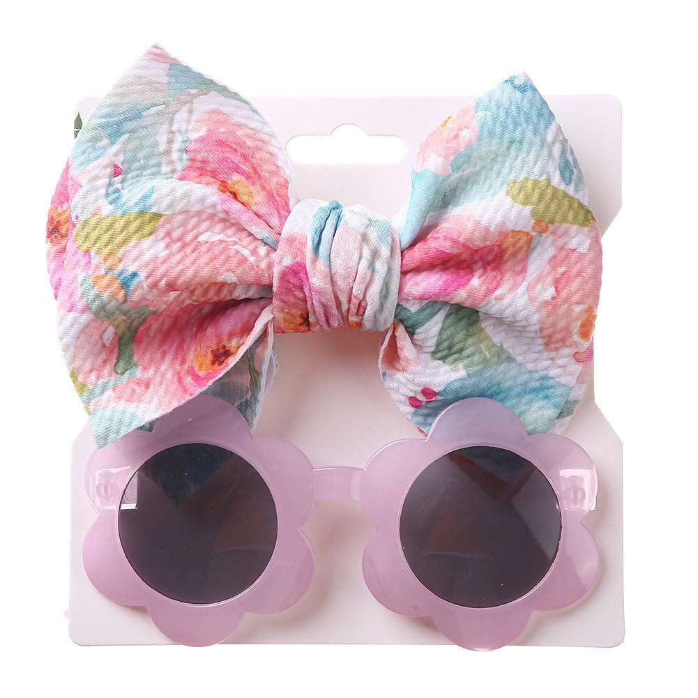 Kids Sunglasses Hair Band Set pink