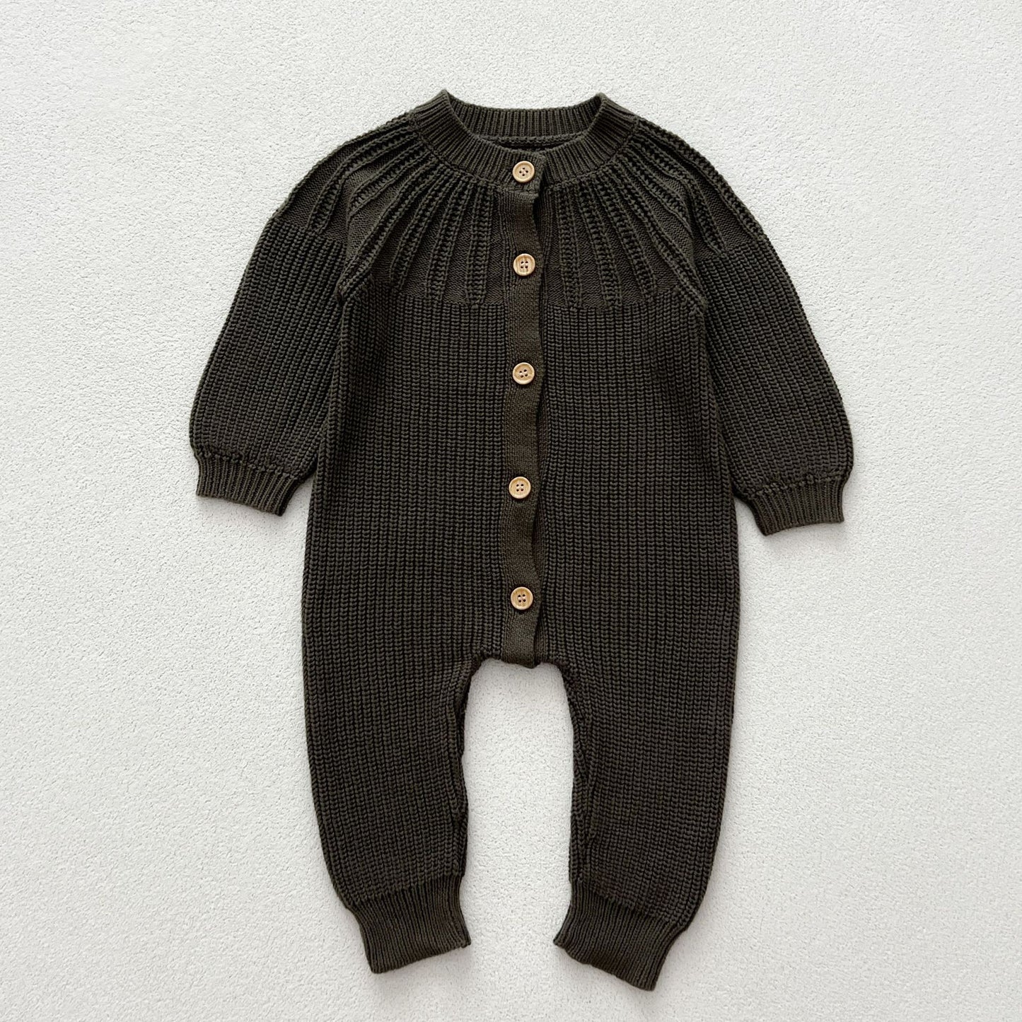 Baby Long-sleeve Knitted Romper