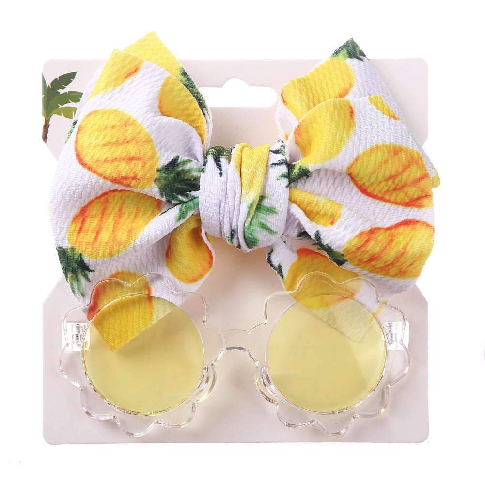 Kids Sunglasses Hair Band Set yellow