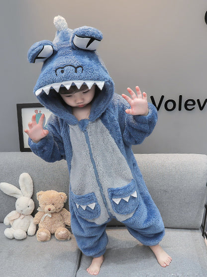 Kids Facecloth Loungewear Monster Pajamas