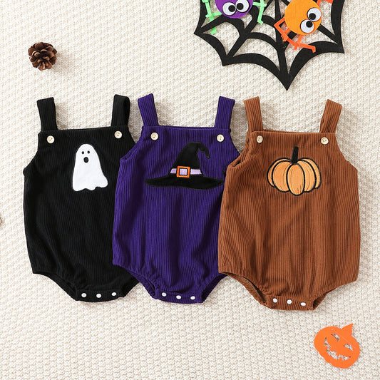 Baby Halloween Corduroy Triangle Rompers