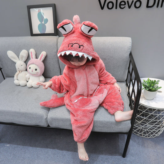 Kids Facecloth Loungewear Monster Pajamas