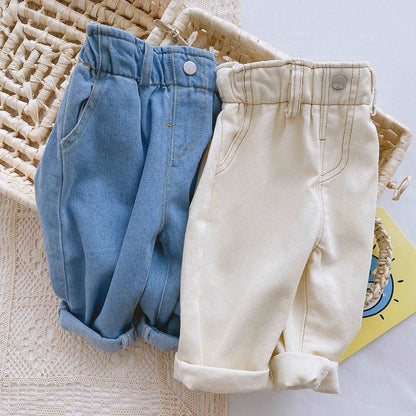 Korean Style Casual Soft Kids Jeans.