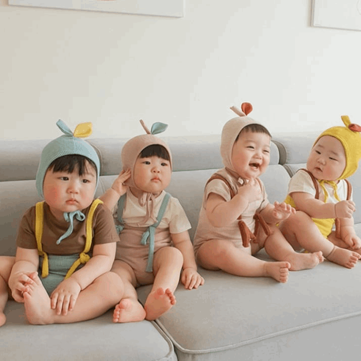 Baby Stretch Base Shorts Suspender Pants