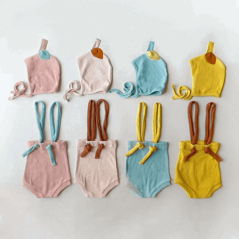 Baby Stretch Base Shorts Suspender Pants