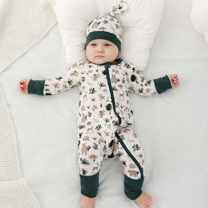 Bamboo Fiber Baby Jumpsuits Baby Pajamas