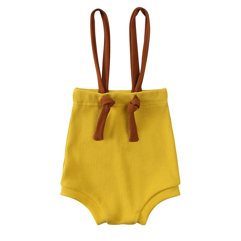 Baby Stretch Base Shorts Suspender Pants