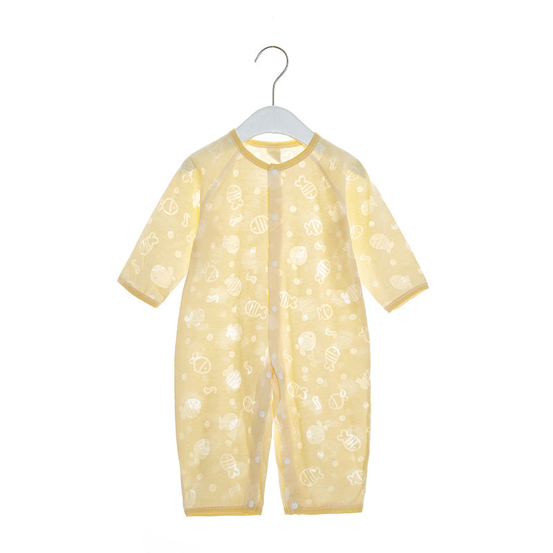 Thin Long-sleeve Jumpsuit Newborn Pajamas