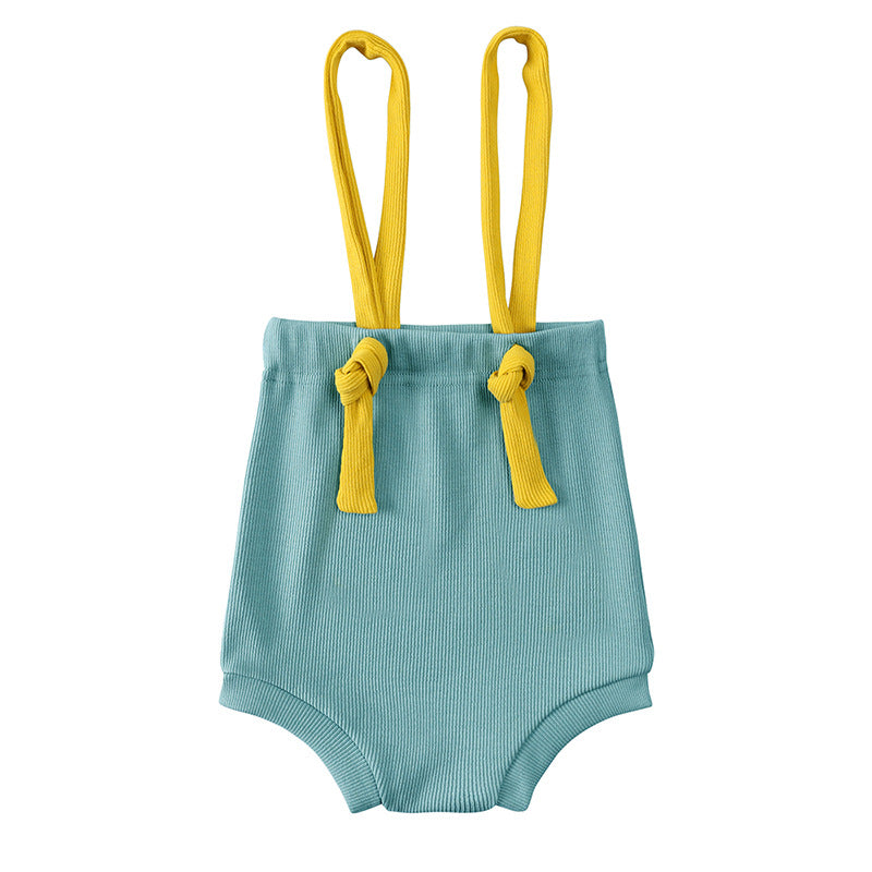 Baby Stretch Base Shorts Suspender Pants