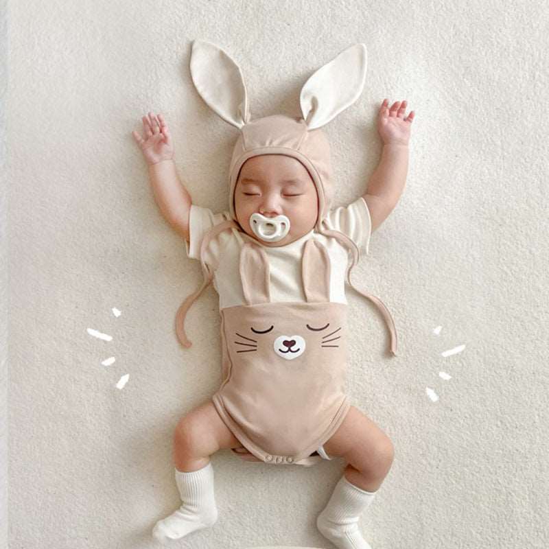 Cute Bunny Modeling Baby Romper