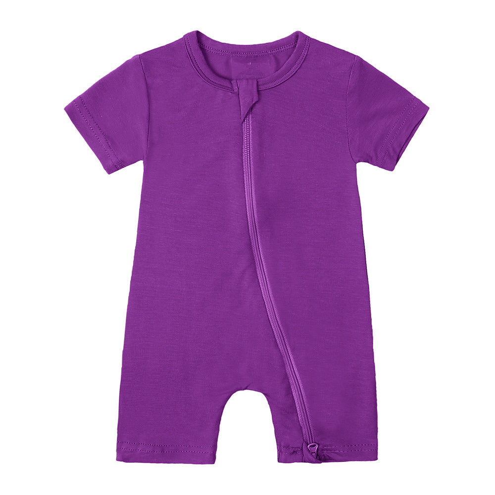 New Bamboo Fiber Short Sleeve Romper