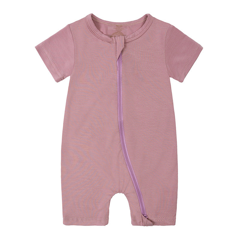 New Bamboo Fiber Short Sleeve Romper