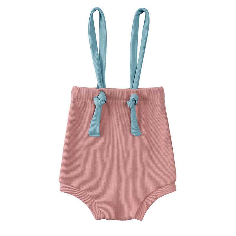 Baby Stretch Base Shorts Suspender Pants