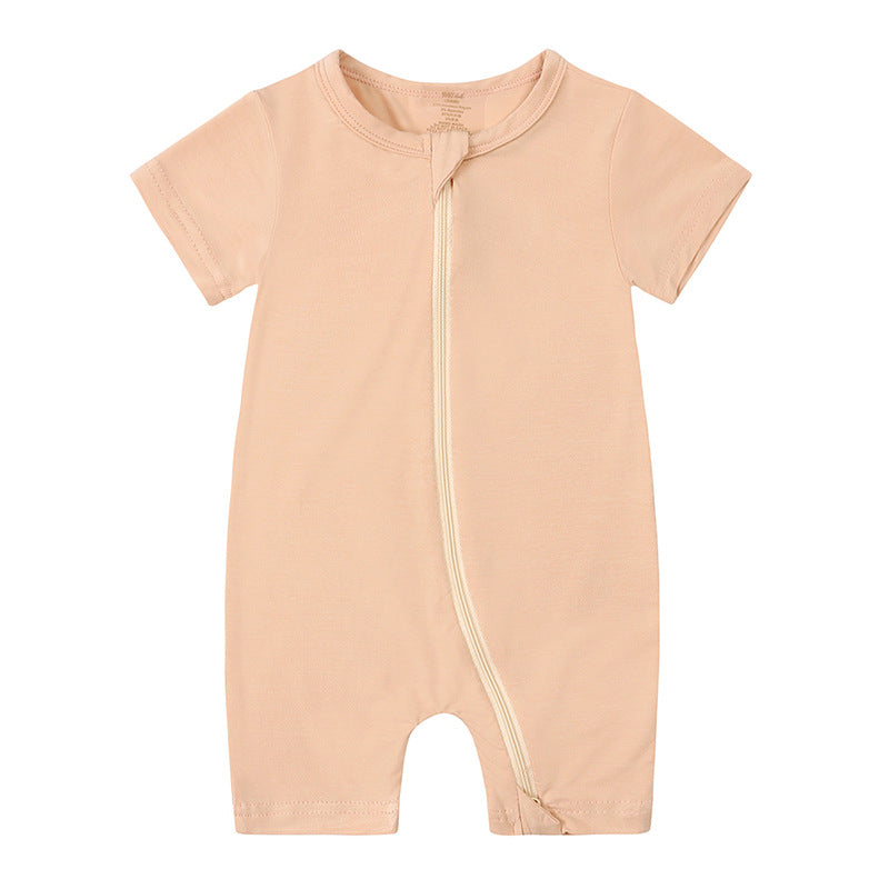 New Bamboo Fiber Short Sleeve Romper