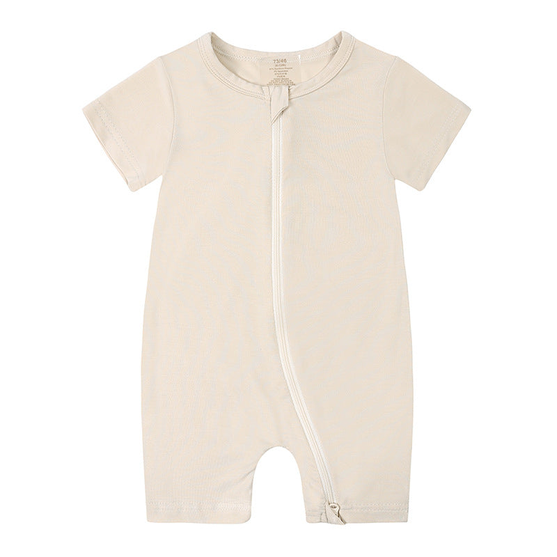 New Bamboo Fiber Short Sleeve Romper