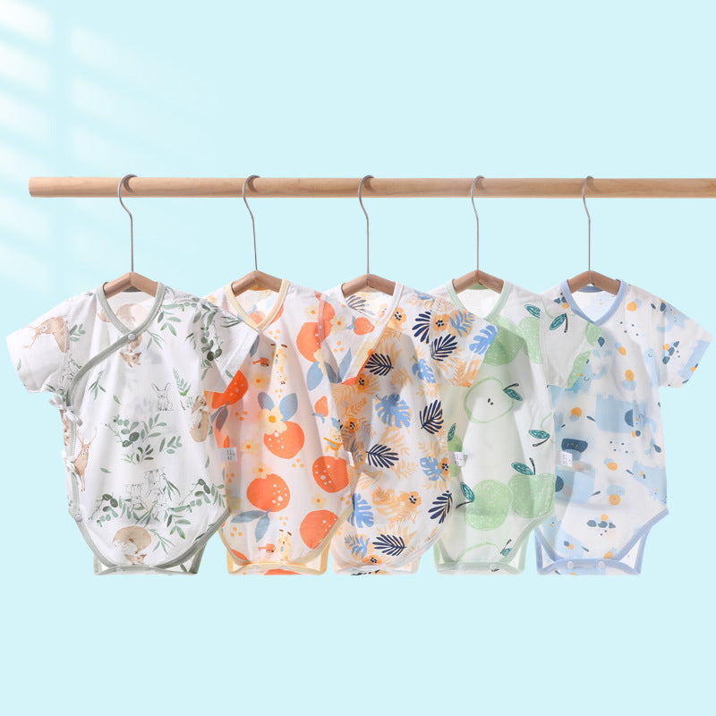 Pure Cotton Baby Triangle Rompers