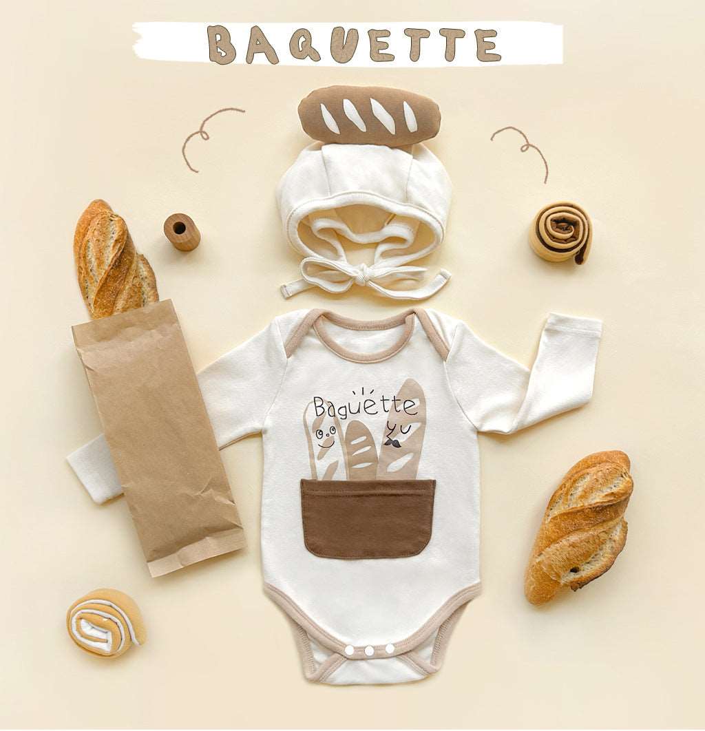 Korean Style Bread Shape Baby Romper