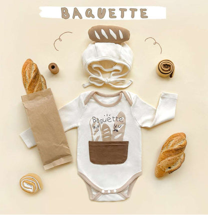 Korean Style Bread Shape Baby Romper