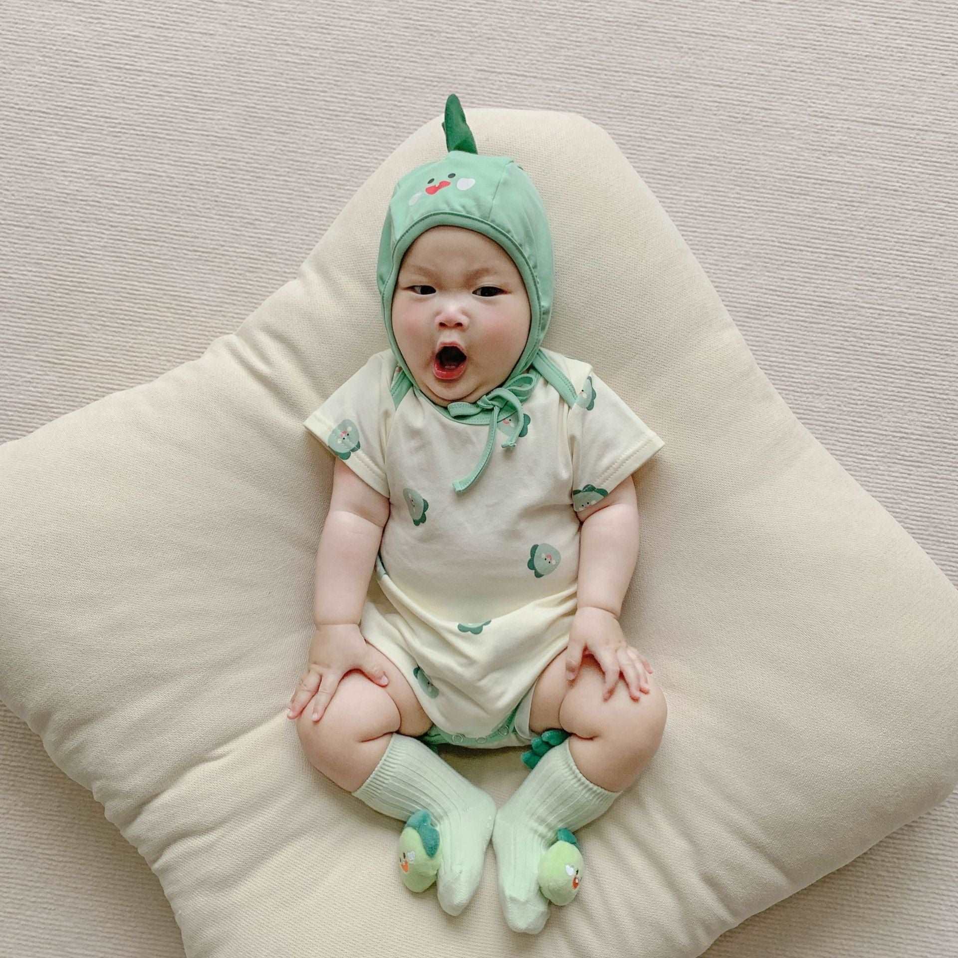 Dinosaur Print Modeling Baby Romper