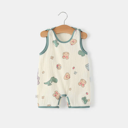 Baby Vest Jumpsuit Summer Thin Gauze