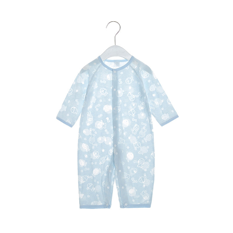 Thin Long-sleeve Jumpsuit Newborn Pajamas