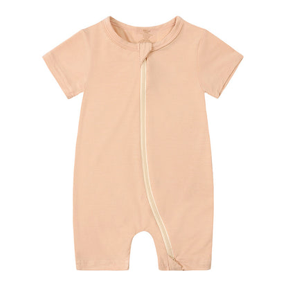 New Bamboo Fiber Short Sleeve Romper