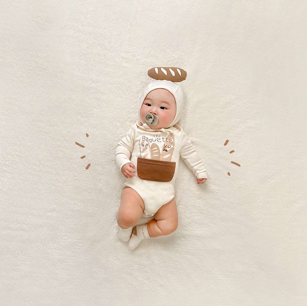 Korean Style Bread Shape Baby Romper