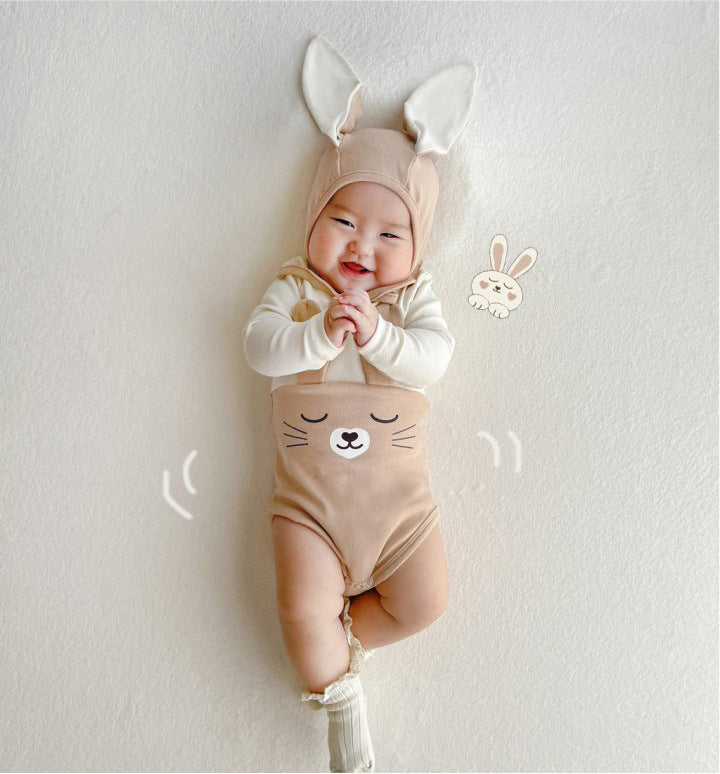 Cute Bunny Modeling Baby Romper