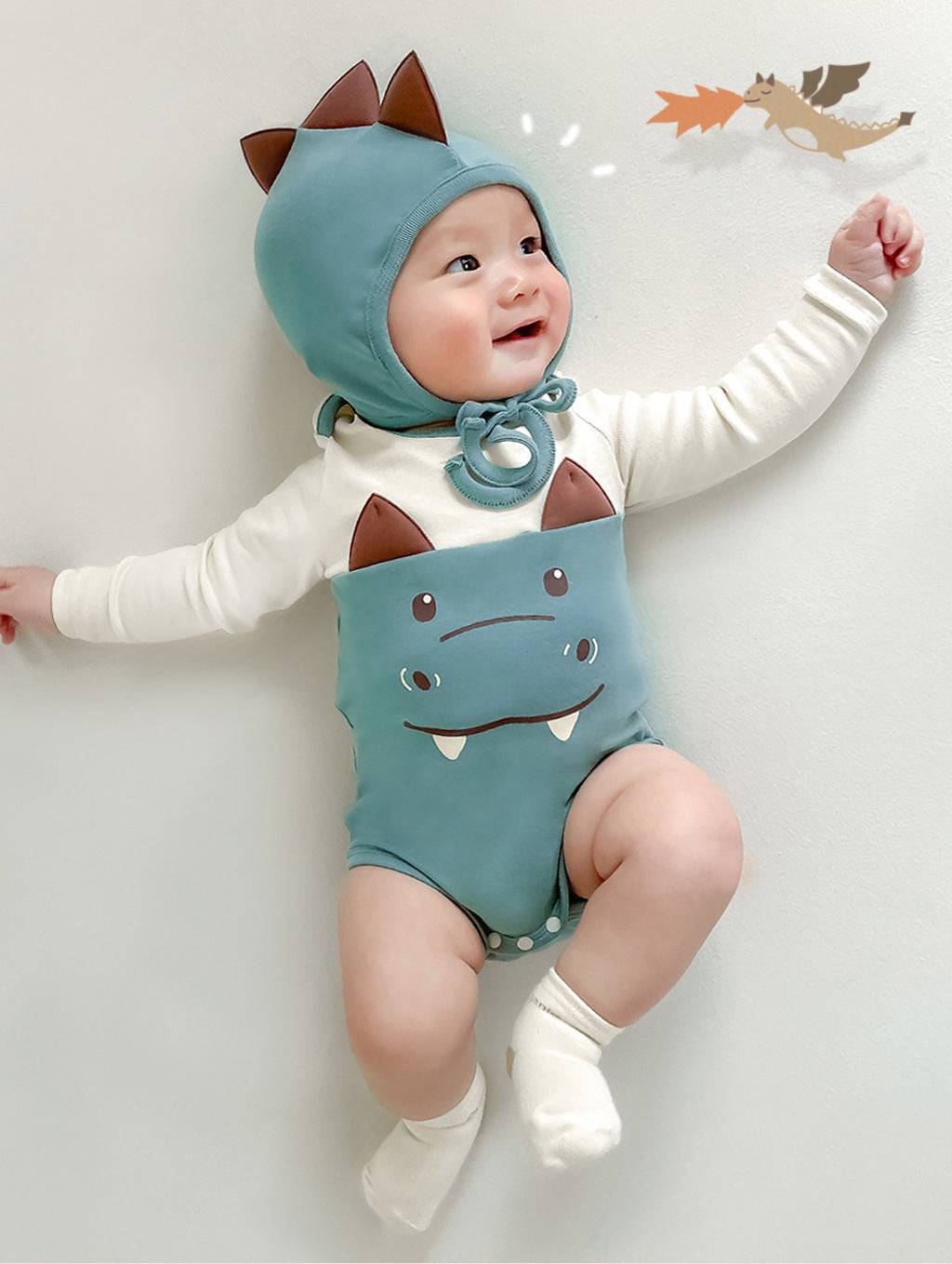 Xiaolong Color Matching Modeling Baby Romper