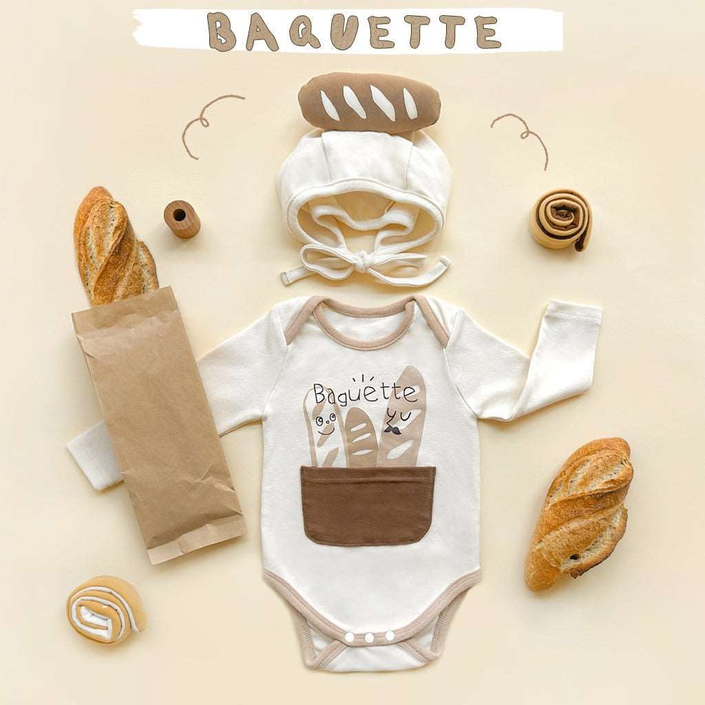 Korean Style Bread Shape Baby Romper