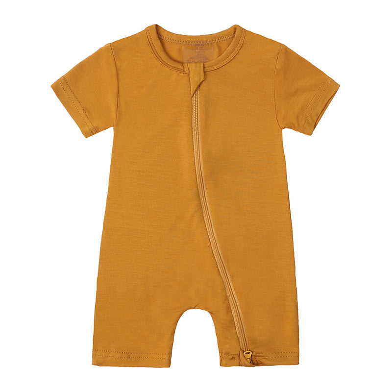 New Bamboo Fiber Short Sleeve Romper